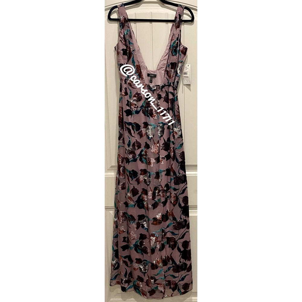 NWT BHLDN Sancia Velvet Burnout Wrap Dress 2 - Picture 5 of 11